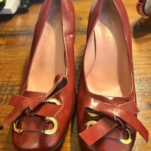 Reed Evins Italy Burgundy Red Leather Shoes 8.5